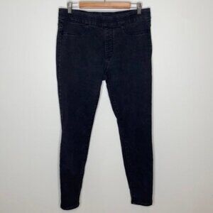 Jordache Women Black Pull On Elastic Waist Jeggings Stretch Jeans Size Large